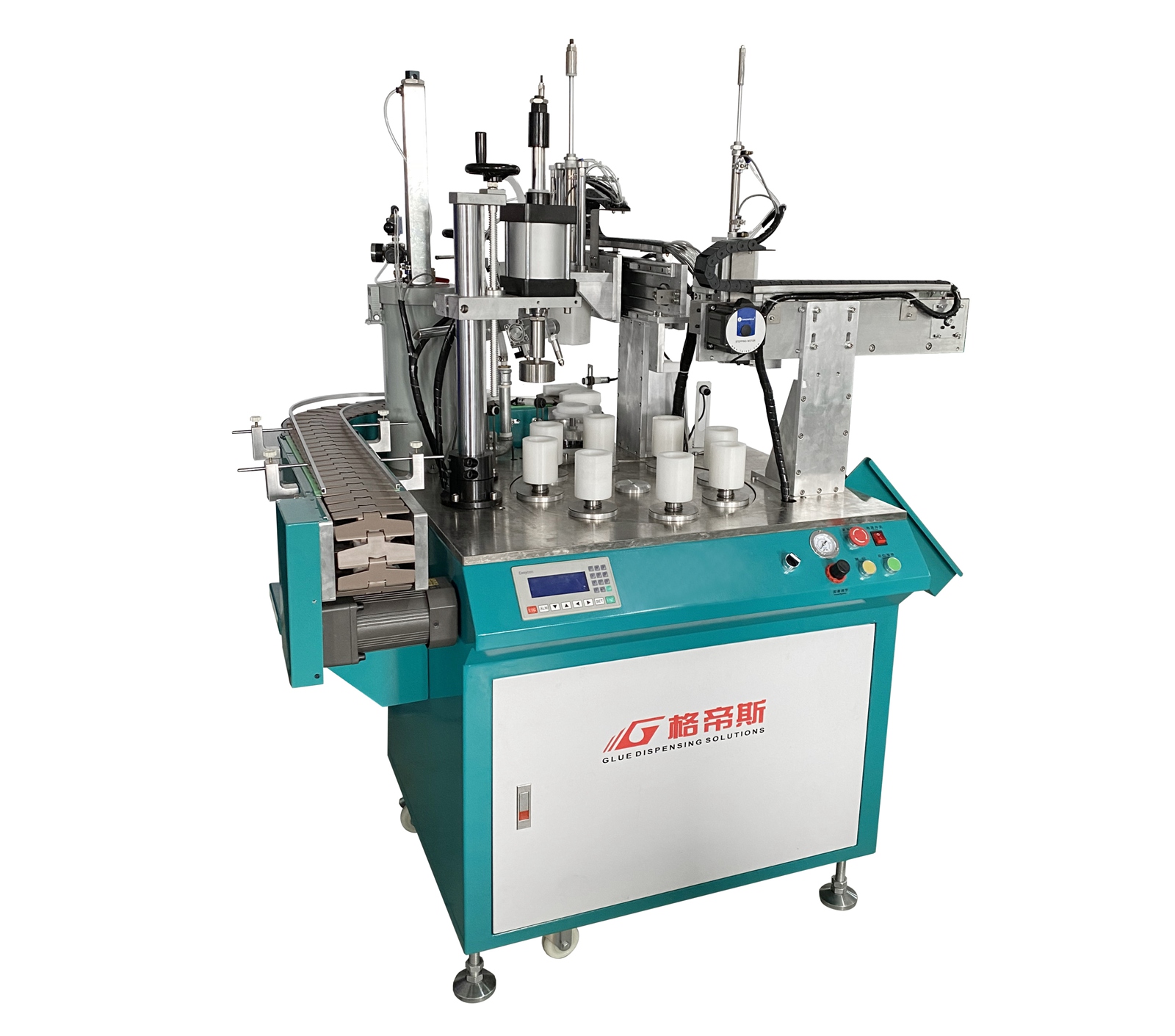 JCD-90圆形球泡冲压打胶盖泡壳一体机